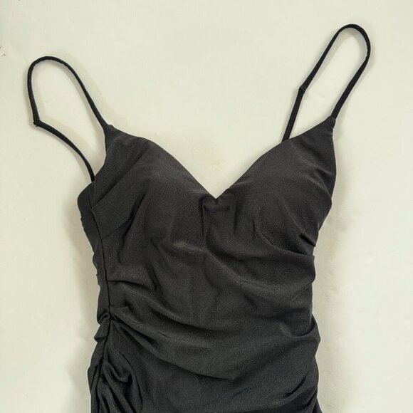 La Femme Black Sleeveless Maxi Dress Size 0 NWT - Picture 4 of 11